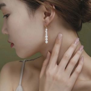 Faux Pearl Drop Hook Earrings